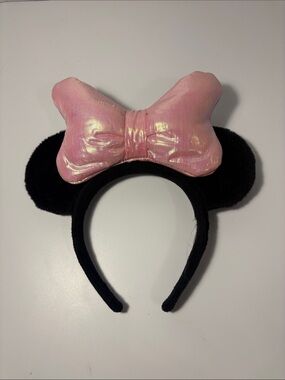 Pink Bow Mouse‎ Ear Headband